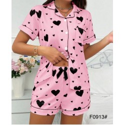 Піжама жіноча, рубчик 5 шт (S-2XL) ZeL1396_F0913a