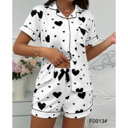 Піжама жіноча, рубчик 5 шт (S-2XL) ZeL1396_F0913b