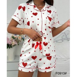 Піжама жіноча, рубчик 5 шт (S-2XL) ZeL1396_F0913c