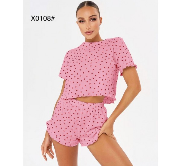 Піжама жіноча, коттон 5 шт (S-2XL) ZeL1396_X0108a