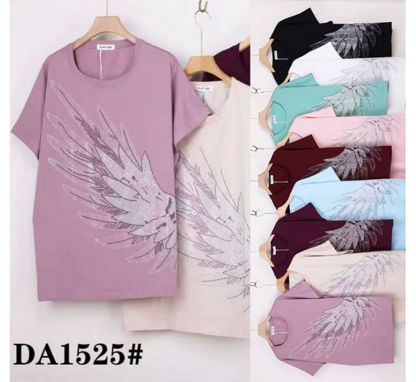 Футболка жіноча, стрейч/коттон 5 шт (62-70 р) ZeL777_DA1525