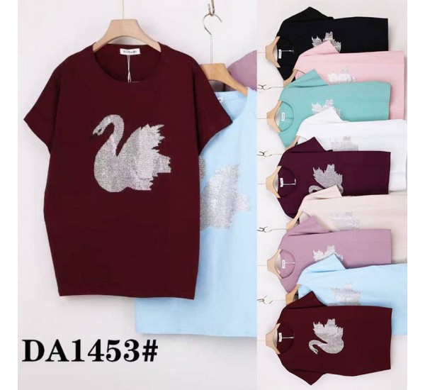 Футболка жіноча, стрейч/коттон 5 шт (58-66 р) ZeL777_DA1453