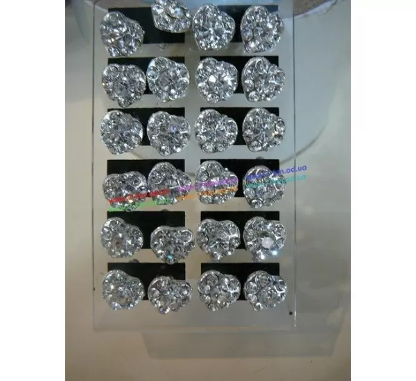 Сережки BIG7764 метал 12 пар