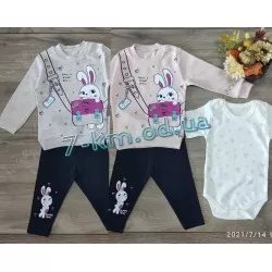 Костюм 3-ка для девочек MiLi_5684 трикотаж 4 шт (9-24 мес)