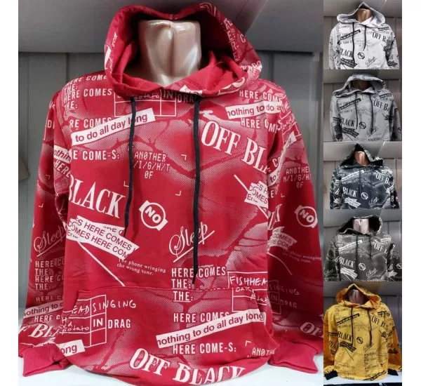 Худі чоловічий HR1890_300307 двунитка 4 шт (M-2XL)