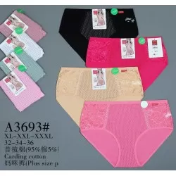 Труси жіночі 12 шт (1-3XL) коттон KiE_A3693