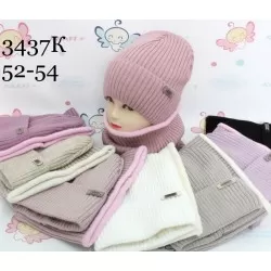 Комплект для дівчаток 5 шт (52-54 р) в'язка/фліс ML903_3437K
