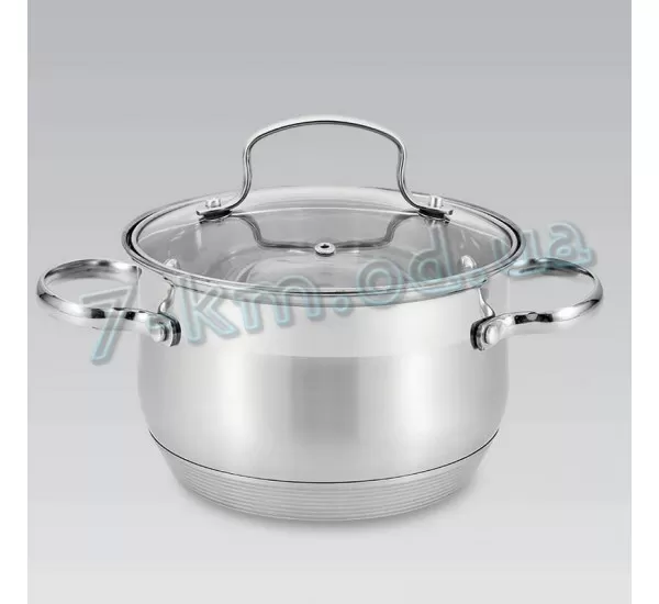 Каструля з кришкою PoS_MR-3512-18 Maestro 2,9 л 12 шт/ящ Каструля з кришкою PoS_MR-3512-18 Maestro 2,9 л 12 шт/ящ