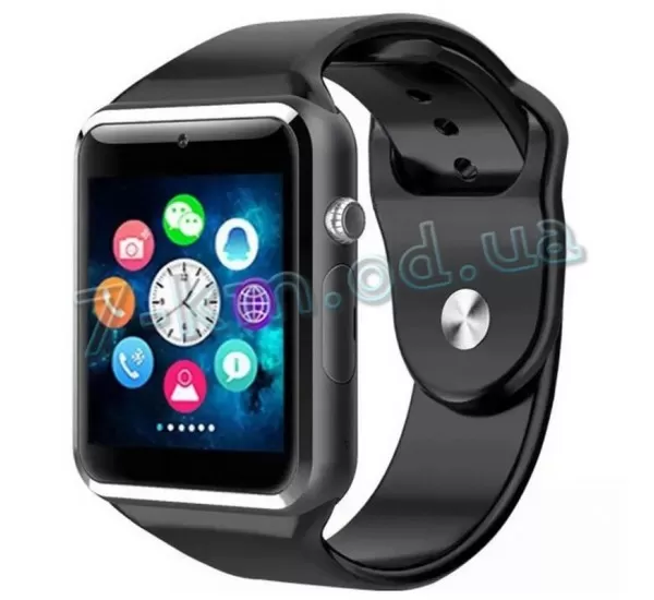 Розумний смарт годинник-телефон Smart Watch A1 з камерою SIM-картою Чорний Smart_090214