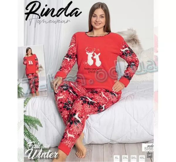 Пижама женская TaN_5166 велсофт 4 шт (XL-4XL)