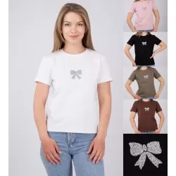 Футболка жіноча, бавовна 5 шт (S/M одним р) GoR_050506