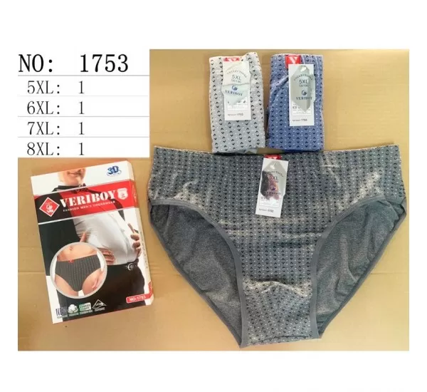 Труси чоловічі 36 шт (5-8XL) коттон KiE_1753