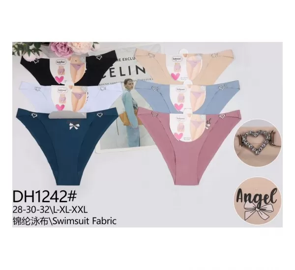 Труси жіночі норма 12 шт (L-2XL) поліестер KiE_DH1242