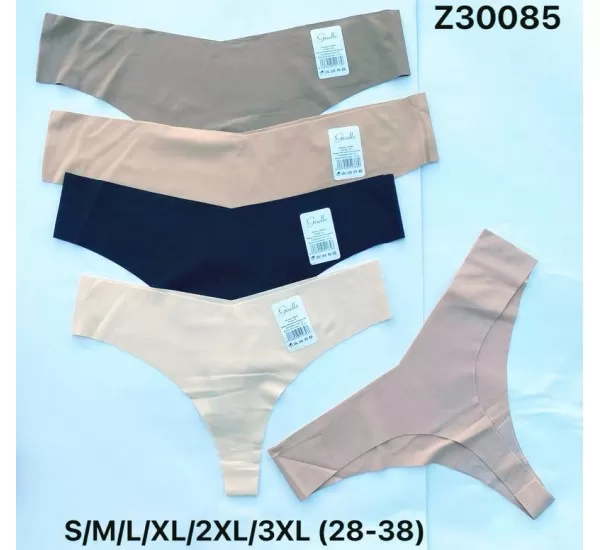 Стрінги жіночі, поліестер 12 шт (S-3XL) KiE_Z30085 Стрінги жіночі, поліестер 12 шт (S-3XL) KiE_Z30085