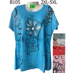 Футболка жіноча трикотаж 5 шт (2-5XL) SeR2152_B105
