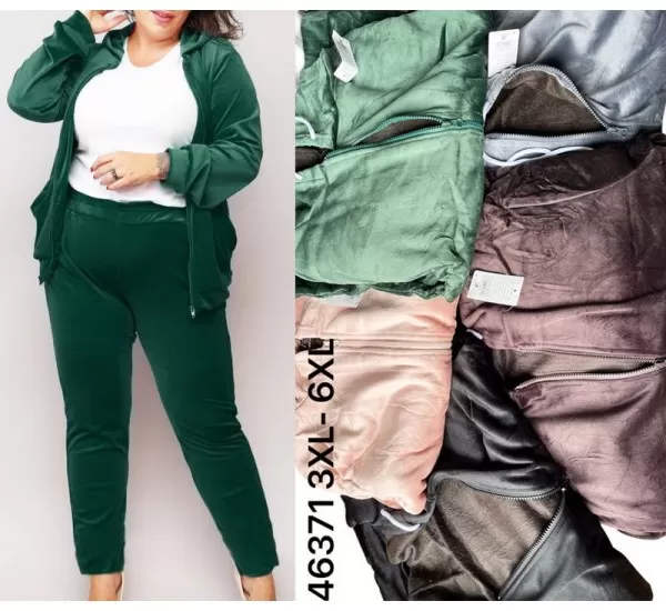 Спорт костюм жіночий, велюр/хутро 6 шт (3-6XL) SeR2152_46371 Спорт костюм жіночий, велюр/хутро 6 шт (3-6XL) SeR2152_46371