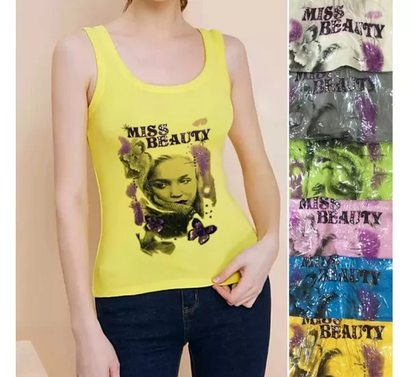 Майка жіноча трикотаж 10 шт (1-3XL) SeR2152_050203