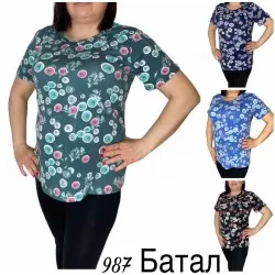 Футболка жіноча трикотаж 6 шт (4-8XL) SeR2152_987