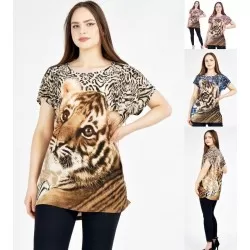 Футболка жіноча, норма 6 шт (L-4XL) трикотаж SeR2152_120302