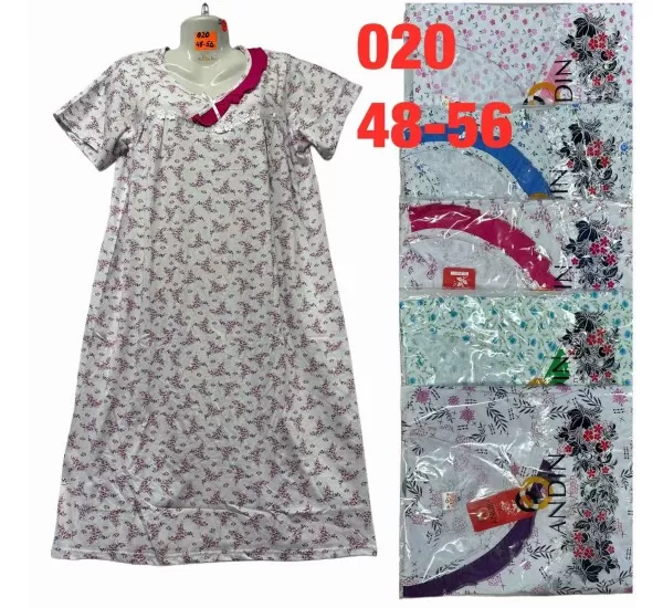 Нічна сорочка жіноча трикотаж 5 шт (48-56 р) TaN_020b