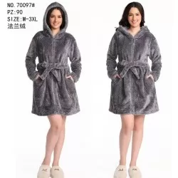 Халат жіночий, махра 5 шт (M-3XL) ZeL1396_70097