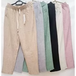 Брюки женские, лён 6 шт (4-7XL) DLD_5220