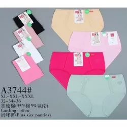 Труси жіночі 12 шт (1-3XL) коттон KiE_A3744