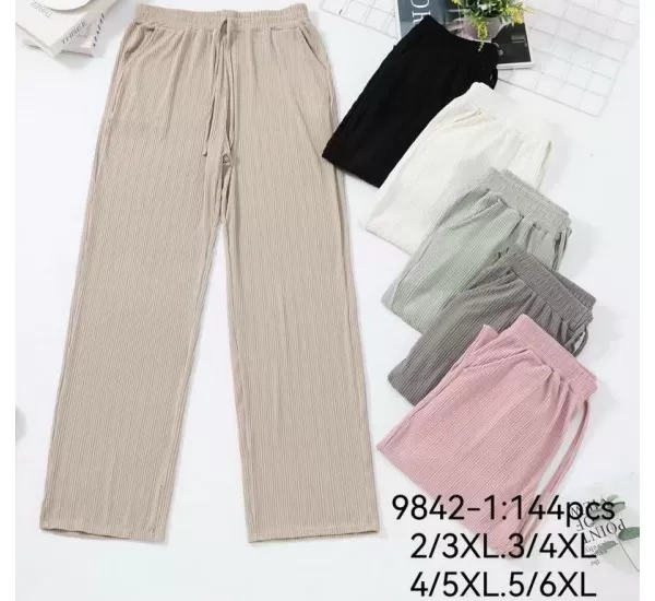 Штани жіночі 6 шт (2-6XL) коттон PaH_9842-1