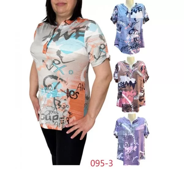 Блуза жіноча трикотаж 6 шт (1-6XL) SeR2152_095-3 Блуза жіноча трикотаж 6 шт (1-6XL) SeR2152_095-3