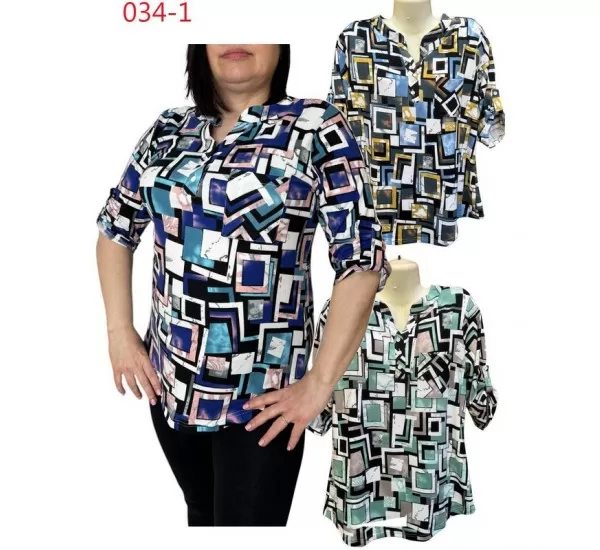 Блуза жіноча трикотаж 6 шт (1-6XL) SeR2152_034-1 Блуза жіноча трикотаж 6 шт (1-6XL) SeR2152_034-1