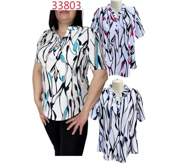 Блуза жіноча трикотаж 6 шт (L-5XL) SeR2152_33803 Блуза жіноча трикотаж 6 шт (L-5XL) SeR2152_33803