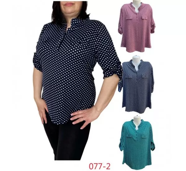 Блуза жіноча трикотаж 6 шт (L-5XL) SeR2152_077-2 Блуза жіноча трикотаж 6 шт (L-5XL) SeR2152_077-2