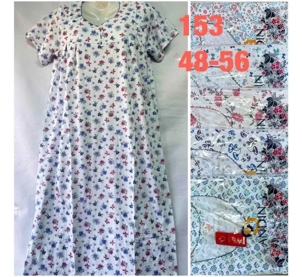 Нічна сорочка жіноча, трикотаж 5 шт (48-56 р) TaN_1530