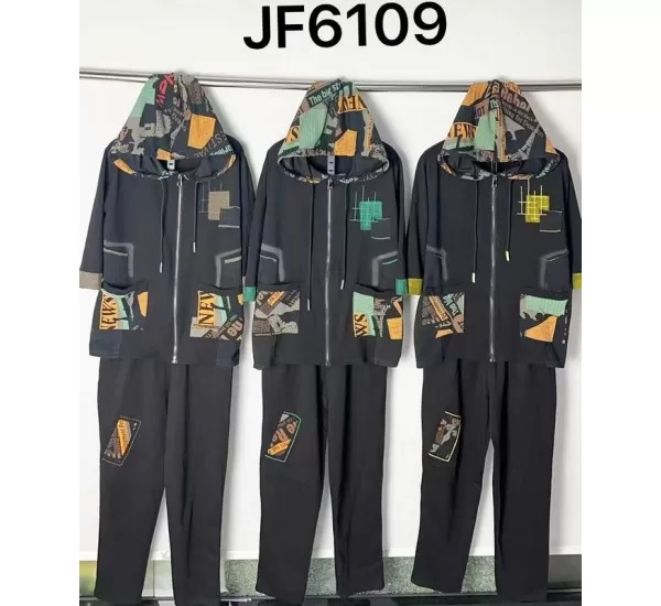 Костюм женские, трикотаж 4 шт (1-4XL) ZeL3422_JF6109